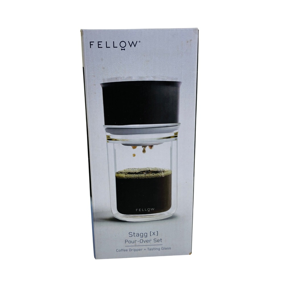 Fellow Stagg [X] Pour-Over Coffee Set Dripper + Tasting Glass + Filters